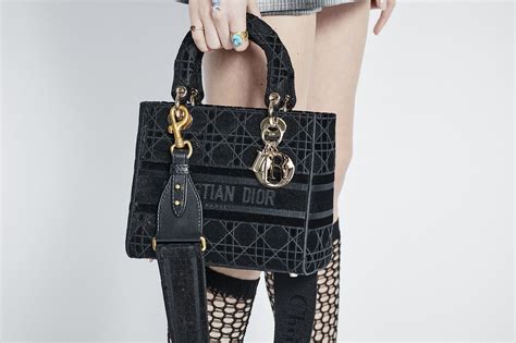 dior lady d lite black|Dior d lite bag.